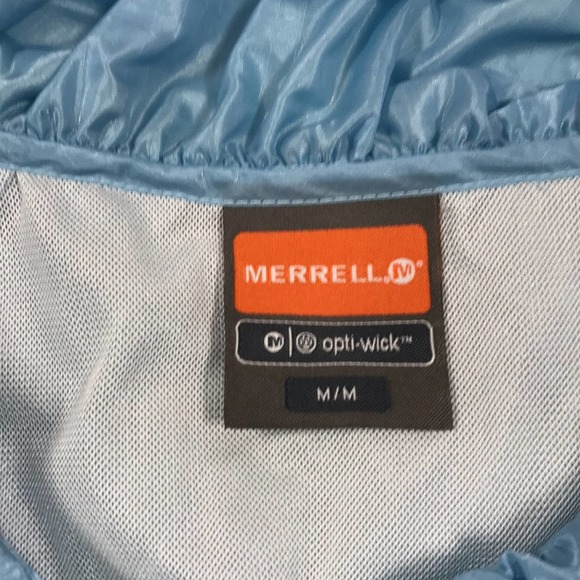 Merrell Opti-Wick Semi-Sheer Nylon Wind Breaker 1/4 Zip Women's size Medium - Picture 2 of 8
